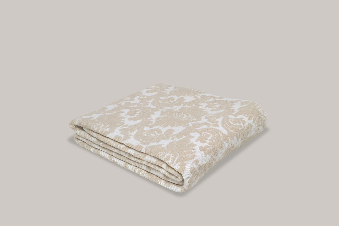 kai　DAMASK JACQUARD KNIT Damask Knit Blanket – The Comphy Company
