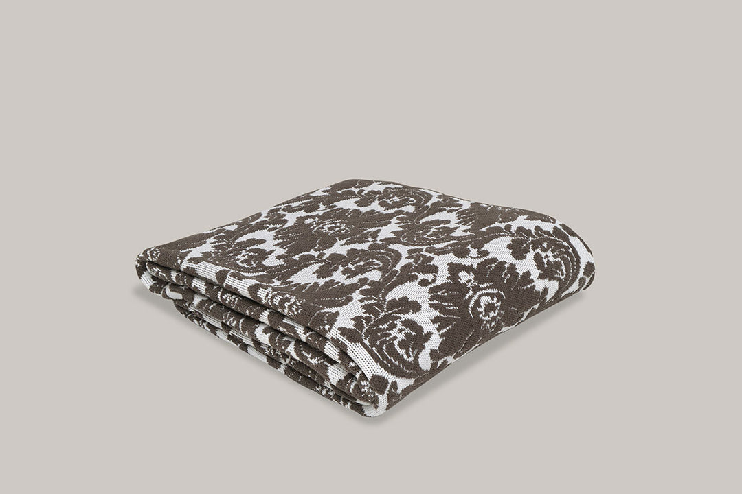 kai　DAMASK JACQUARD KNIT Damask Knit Blanket – The Comphy Company