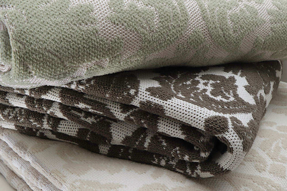 Damask Knit Blanket – The Comphy Company
