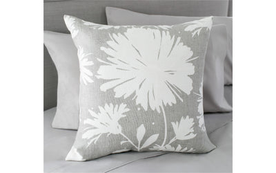 Gerbera Silver 20" x 20" Pillow