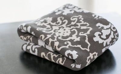King Damask White/Grey/Cream