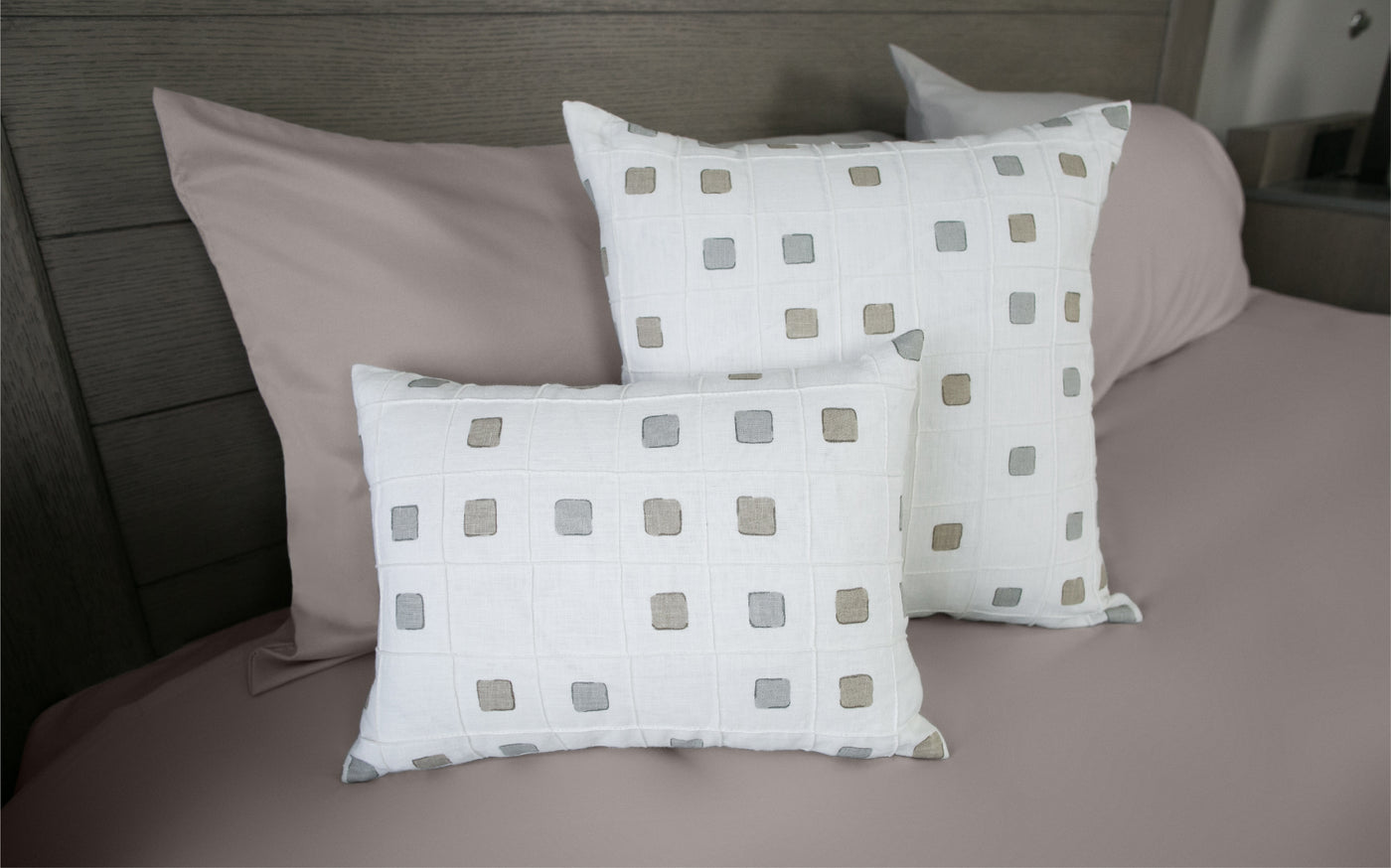 Gridwork Dune Pillow Covers