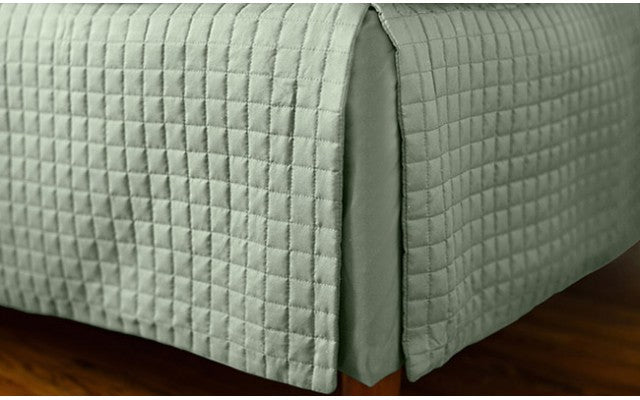 Silver Dust Ruffle Quilted Bed Dust Ruffle β The Comphy Company
