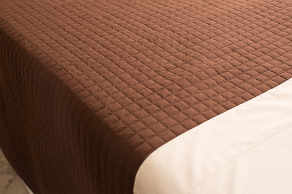 Chocolate Quilted Throw