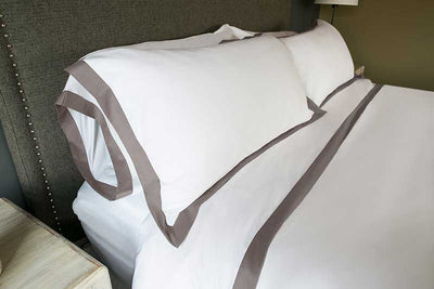 Contrast Border Pillow Sham (set of two)