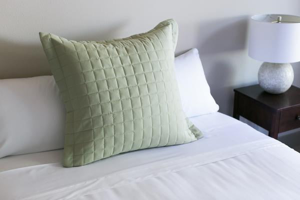 Tea Green Euro Pillow Sham