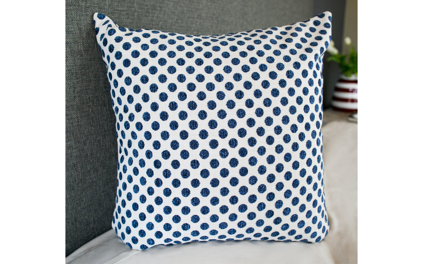 Posie Dot Navy 22" x 22"