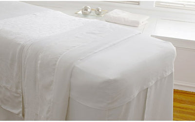 White & Bamboo Jacquard White